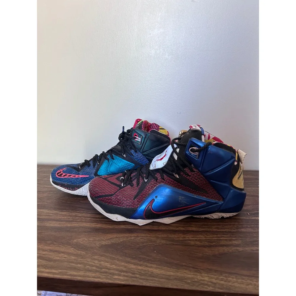 Nike LeBron‎ 12 What The Mens Basketball Shoes Multi Color 812511-409 Size 10.5